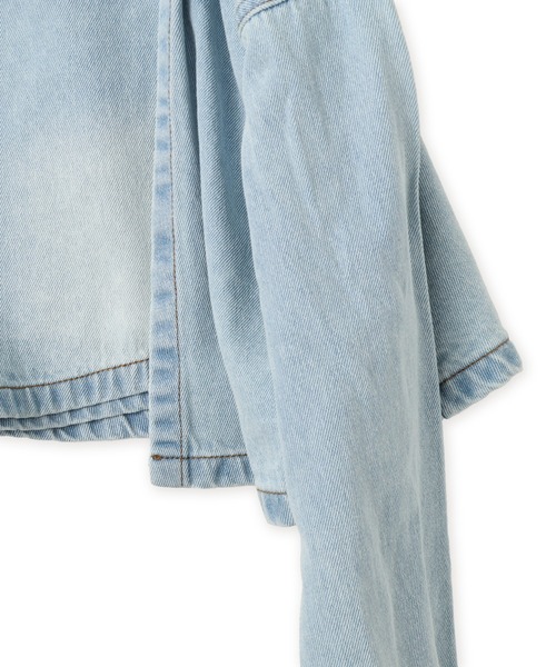 atmos pink(アトモスピンク)の「atmos pink Denim Wrap Short Pants / アトモス ピンク ラップ ショート パンツ(デニムパンツ・レディース・ブラック/ブルー・S/M)」の4枚目の写真