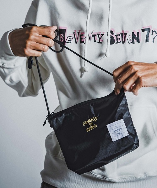 seventy seven（セブンティセブン）の「mko13773- nylon rip stop shoulder bag サコッシュ(7726W340)（ショルダーバッグ・メンズ・ホワイト/ネイビー/ブラック×ホワイト/ブラック×ゴールド・FREE）」の19枚目の写真