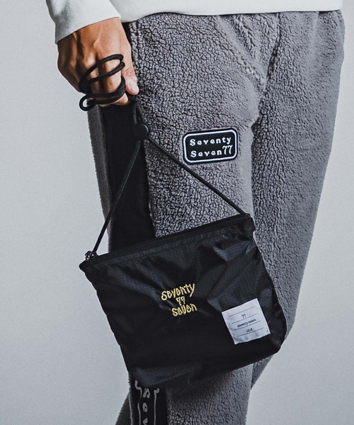seventy seven（セブンティセブン）の「mko13773- nylon rip stop shoulder bag サコッシュ(7726W340)（ショルダーバッグ・メンズ・ホワイト/ネイビー/ブラック×ホワイト/ブラック×ゴールド・FREE）」の20枚目の写真