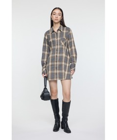 Classic mood check mini onepiece(eme10855)（ワンピース）｜M me eme