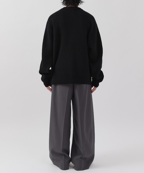 CULLNI(クルニ)の「【CULLNI for Lui's】ハーフジップニット(ニット/セーター・メンズ・ブラック/ベージュ/グレー・1/2)」の12枚目の写真