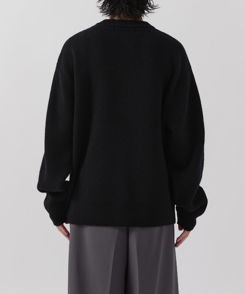 CULLNI(クルニ)の「【CULLNI for Lui's】ハーフジップニット(ニット/セーター・メンズ・ブラック/ベージュ/グレー・1/2)」の8枚目の写真