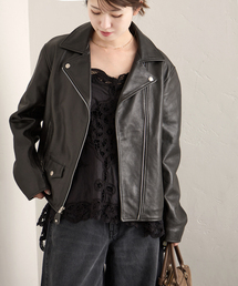 別注【Schott/ショット】for JS ラムレザー ダブルライダース ジャケット