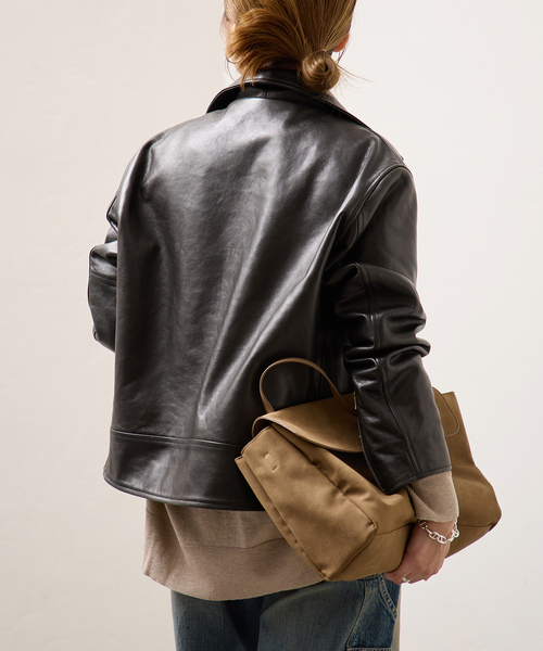 schott(ショット)の「別注【Schott/ショット】for JS ラムレザー ダブルライダース ジャケット(ライダースジャケット・レディース・ブラック・MEDIUM/LARGE)」の21枚目の写真