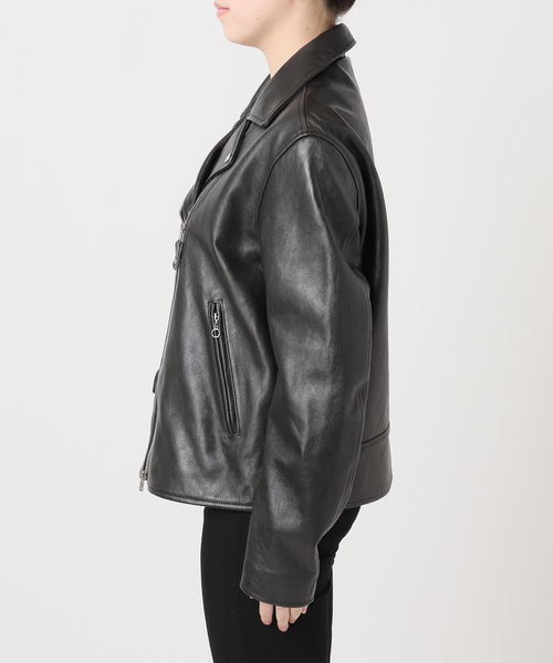schott(ショット)の「別注【Schott/ショット】for JS ラムレザー ダブルライダース ジャケット(ライダースジャケット・レディース・ブラック・MEDIUM/LARGE)」の12枚目の写真