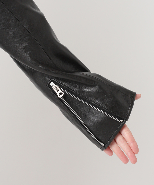 schott(ショット)の「別注【Schott/ショット】for JS ラムレザー ダブルライダース ジャケット(ライダースジャケット・レディース・ブラック・MEDIUM/LARGE)」の7枚目の写真