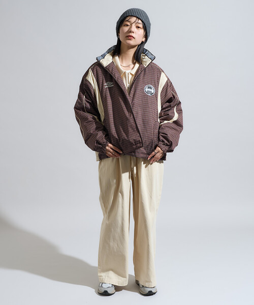 FREAK'S STORE(フリークスストア)の「UMBRO × FREAK'S STORE/アンブロ 別注 Padding Track Jacket/別注 パディング トラックジャケット/中綿トラックジャケット(その他アウター・レディース・ナチュラル/ダークブラウン/ブラウン・フリ-)」の21枚目の写真