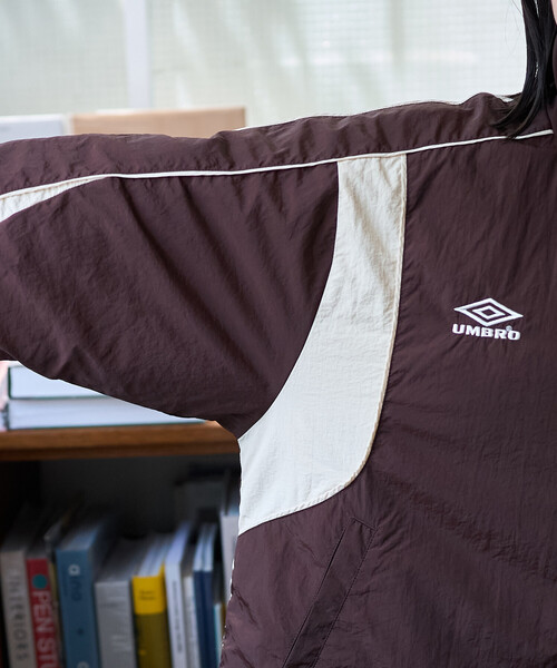 FREAK'S STORE(フリークスストア)の「UMBRO × FREAK'S STORE/アンブロ 別注 Padding Track Jacket/別注 パディング トラックジャケット/中綿トラックジャケット(その他アウター・レディース・ナチュラル/ダークブラウン/ブラウン・フリ-)」の15枚目の写真