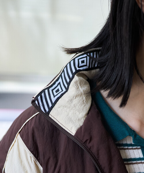 FREAK'S STORE(フリークスストア)の「UMBRO × FREAK'S STORE/アンブロ 別注 Padding Track Jacket/別注 パディング トラックジャケット/中綿トラックジャケット(その他アウター・レディース・ナチュラル/ダークブラウン/ブラウン・フリ-)」の17枚目の写真