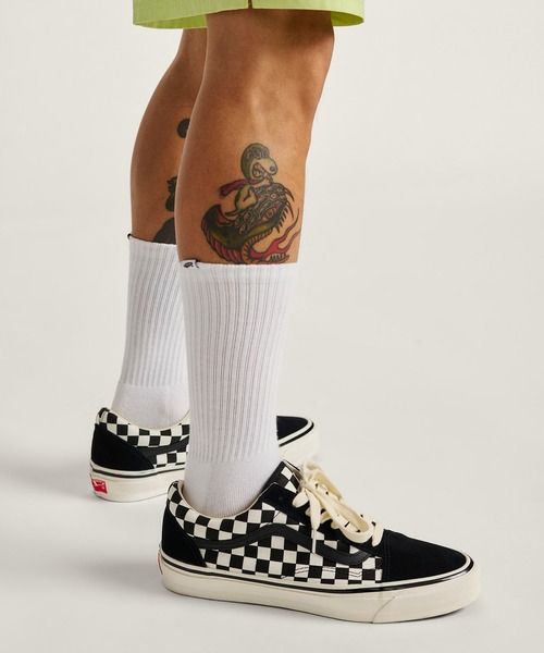 VANS（バンズ）の「VANS PREMIUM オールドスクール / LX Old Skool CHECKERBOARD BLAC VN000D56BZW1（スニーカー・メンズ・ブラック×ホワイト・4.5/5/5.5/6/6.5/7）」の6枚目の写真