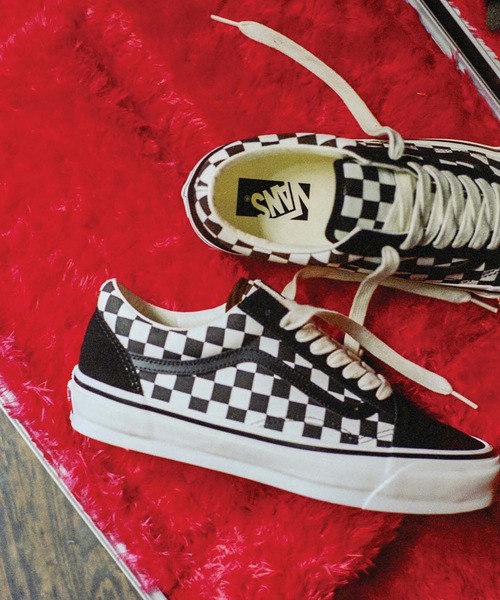 VANS（バンズ）の「VANS PREMIUM オールドスクール / LX Old Skool CHECKERBOARD BLAC VN000D56BZW1（スニーカー・メンズ・ブラック×ホワイト・4.5/5/5.5/6/6.5/7）」の7枚目の写真