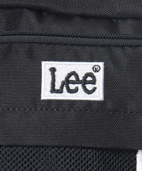 Lee(リー)の「Lee/リー 撥水 ロゴ ワンポイント刺繍 テープチャーム付き ミニショルダーバッグ/レディース メンズ(ショルダーバッグ・レディース・ブラック×ブラック/ブラック×ホワイト/ブラック×グリーン/ブラック×パープル/ブラック×ピンク・FREE)」の12枚目の写真