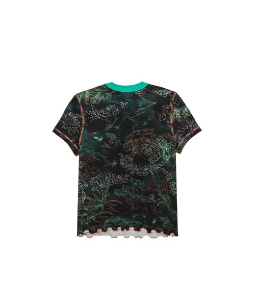 DIESEL（ディーゼル）の「ウィメンズ Tシャツ T-SKINZY-G11（Tシャツ/カットソー・レディース・グリーン/ベージュ・MEDIUM/LARGE/SMALL）」の3枚目の写真