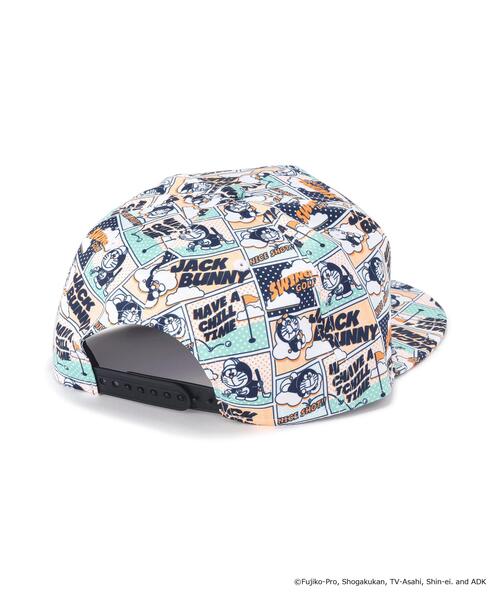Jack Bunny!!(ジャックバニー)の「【Jack Bunny!!】【ドラえもん】総柄平つばキャップ (UNISEX)(キャップ・レディース・ネイビー/オレンジ・FREE)」の6枚目の写真