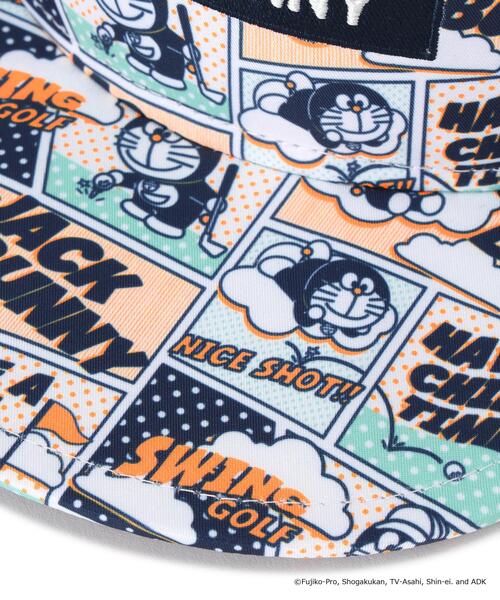 Jack Bunny!!(ジャックバニー)の「【Jack Bunny!!】【ドラえもん】総柄平つばキャップ (UNISEX)(キャップ・レディース・ネイビー/オレンジ・FREE)」の9枚目の写真