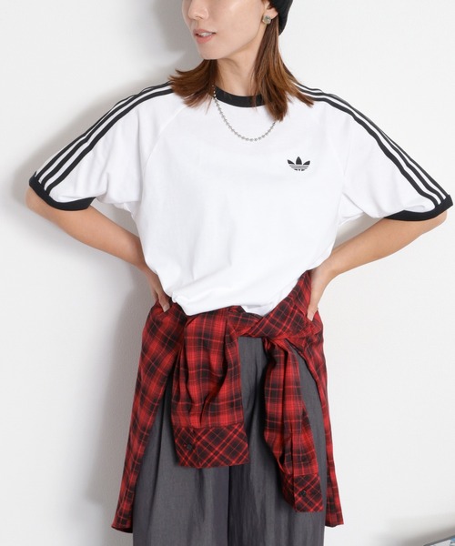 adidas(アディダス)の「【adidas】3-STRIPES TEE(Tシャツ/カットソー・レディース・ブラック系/ホワイト系・M)」の18枚目の写真