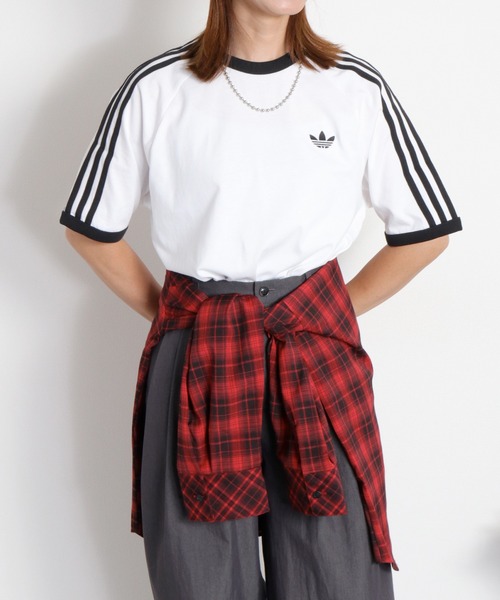 adidas(アディダス)の「【adidas】3-STRIPES TEE(Tシャツ/カットソー・レディース・ブラック系/ホワイト系・M)」の17枚目の写真