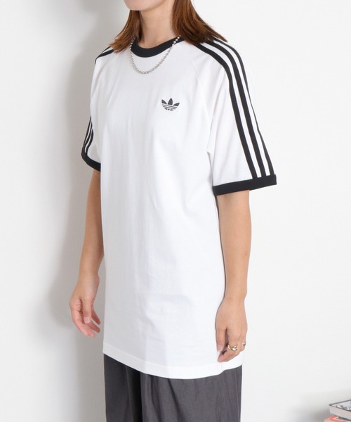 adidas(アディダス)の「【adidas】3-STRIPES TEE(Tシャツ/カットソー・レディース・ブラック系/ホワイト系・M)」の9枚目の写真