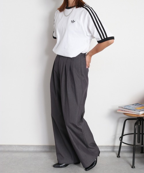 adidas(アディダス)の「【adidas】3-STRIPES TEE(Tシャツ/カットソー・レディース・ブラック系/ホワイト系・M)」の15枚目の写真