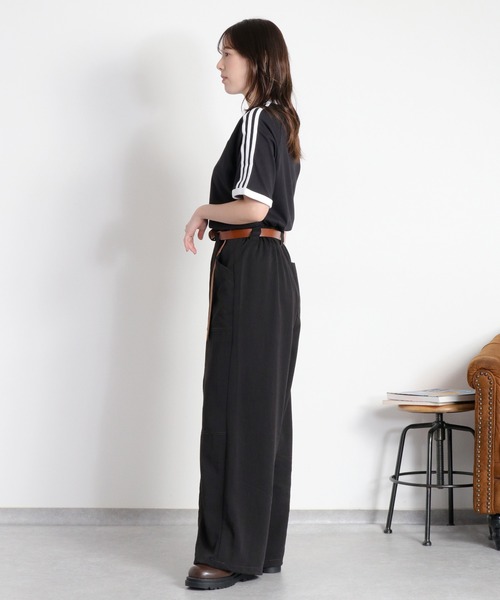 adidas(アディダス)の「【adidas】3-STRIPES TEE(Tシャツ/カットソー・レディース・ブラック系/ホワイト系・M)」の4枚目の写真