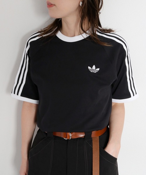adidas(アディダス)の「【adidas】3-STRIPES TEE(Tシャツ/カットソー・レディース・ブラック系/ホワイト系・M)」の21枚目の写真