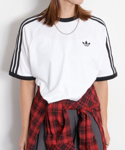 adidas(アディダス)の「【adidas】3-STRIPES TEE(Tシャツ/カットソー・レディース・ブラック系/ホワイト系・M)」の13枚目の写真