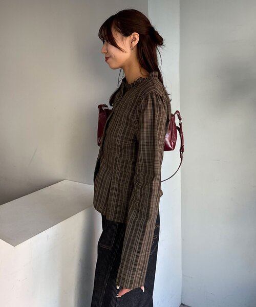 CIAOPANIC(チャオパニック)の「ダブルボタンコンパクトシャツ(シャツ/ブラウス・レディース・ベージュ/ネイビー/グリーン・ONE SIZE)」の20枚目の写真