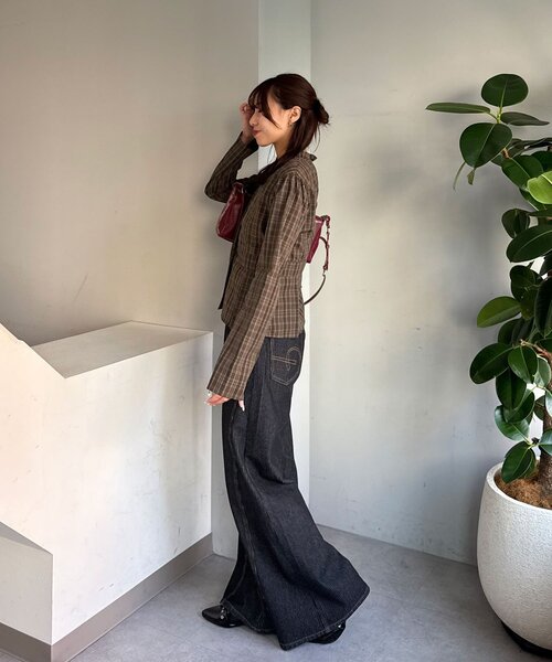 CIAOPANIC(チャオパニック)の「ダブルボタンコンパクトシャツ(シャツ/ブラウス・レディース・ベージュ/ネイビー/グリーン・ONE SIZE)」の17枚目の写真
