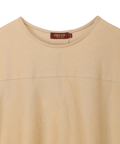 DECOY SINCE 1981(デコイシンスイチキュウハチイチ)の「デニムライクストレッチ7分袖カットプルオーバー(Tシャツ/カットソー・レディース・ネイビー/ベージュ・M/L)」の13枚目の写真