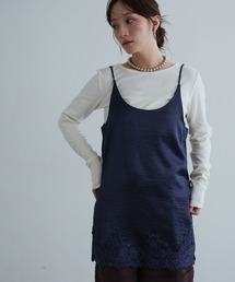 シルキーサテンレースキャミソール / Silky Satin Lace Camisole