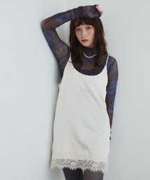 シルキーサテンレースキャミソール / Silky Satin Lace Camisole