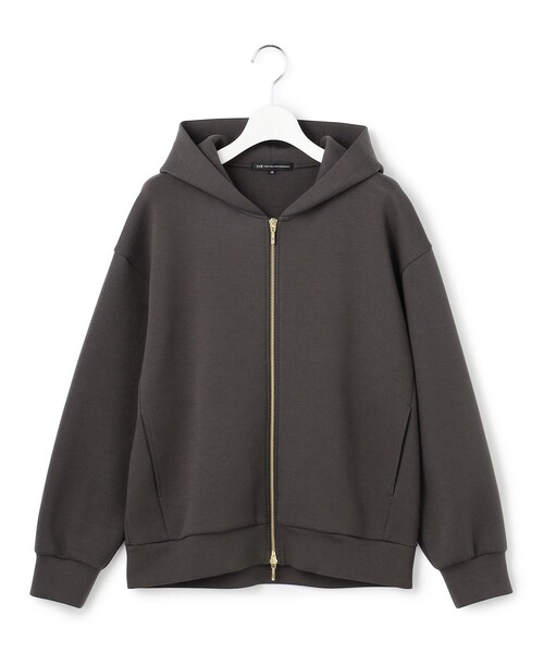 23区 L(ニジュウサンクオオキイサイズ)の「コットンダンボール ジップアップ フーディー(パーカー・レディース・ベージュ系/ブラック系/グレー系・46/44)」の10枚目の写真