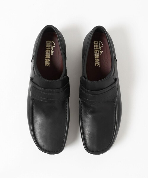 Clarks Originals＞ワラローファー ゴアテックス ブラック シューズ