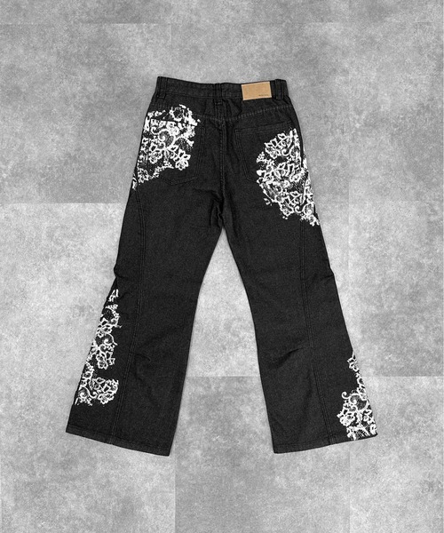 LVEU.(ラブユ.)の「【LVEU.】レースプリントデニムパンツ / ボトムス パンツ デニム フラワー レース プリント ブラック ZOZOTOWN限定(デニムパンツ・レディース・ブラック・FREE)」の18枚目の写真