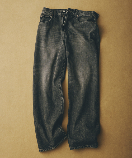 JOURNAL STANDARD relume(ジャーナルスタンダード レリューム)の「スモーキーデニム ワイドパンツ(デニムパンツ・メンズ・クリアブルー/ブラック系その他/コバルトブルー・MEDIUM/LARGE)」の1枚目の写真
