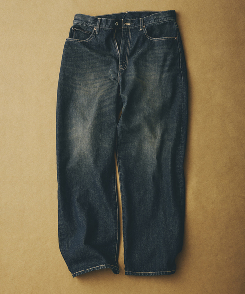 JOURNAL STANDARD relume(ジャーナルスタンダード レリューム)の「スモーキーデニム ワイドパンツ(デニムパンツ・メンズ・クリアブルー/ブラック系その他/コバルトブルー・MEDIUM/LARGE)」の3枚目の写真