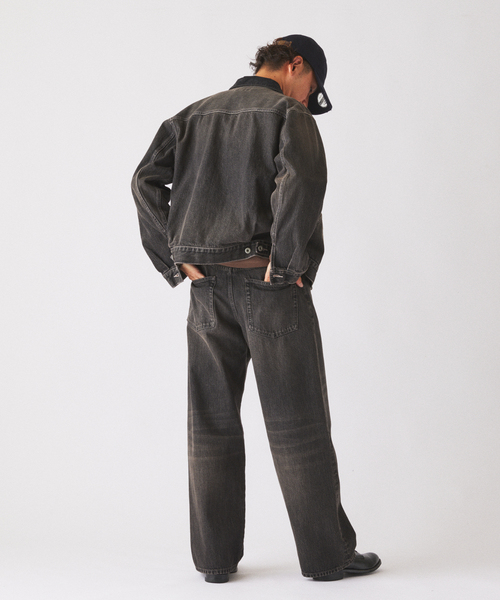 JOURNAL STANDARD relume(ジャーナルスタンダード レリューム)の「スモーキーデニム ワイドパンツ(デニムパンツ・メンズ・クリアブルー/ブラック系その他/コバルトブルー・MEDIUM/LARGE)」の8枚目の写真