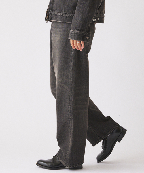 JOURNAL STANDARD relume(ジャーナルスタンダード レリューム)の「スモーキーデニム ワイドパンツ(デニムパンツ・メンズ・クリアブルー/ブラック系その他/コバルトブルー・MEDIUM/LARGE)」の11枚目の写真