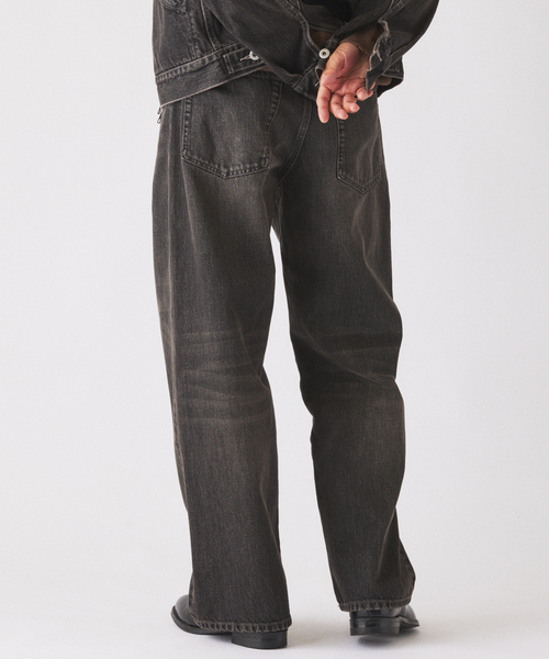 JOURNAL STANDARD relume(ジャーナルスタンダード レリューム)の「スモーキーデニム ワイドパンツ(デニムパンツ・メンズ・クリアブルー/ブラック系その他/コバルトブルー・MEDIUM/LARGE)」の12枚目の写真