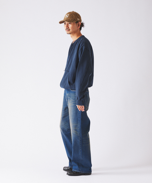 JOURNAL STANDARD relume(ジャーナルスタンダード レリューム)の「スモーキーデニム ワイドパンツ(デニムパンツ・メンズ・クリアブルー/ブラック系その他/コバルトブルー・MEDIUM/LARGE)」の16枚目の写真