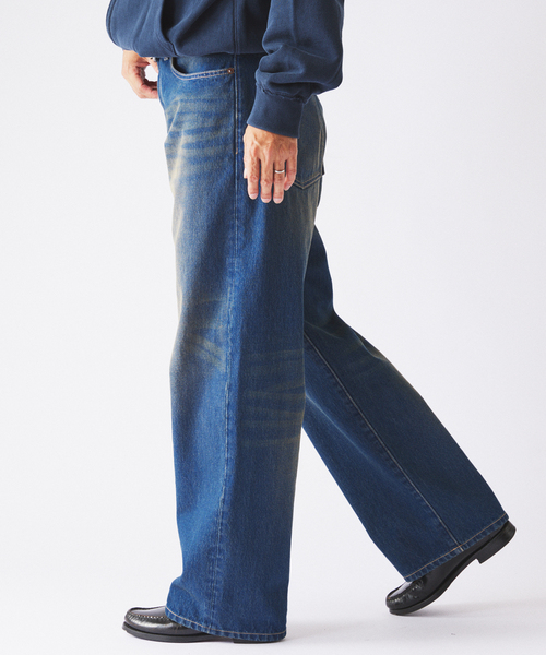 JOURNAL STANDARD relume(ジャーナルスタンダード レリューム)の「スモーキーデニム ワイドパンツ(デニムパンツ・メンズ・クリアブルー/ブラック系その他/コバルトブルー・MEDIUM/LARGE)」の20枚目の写真