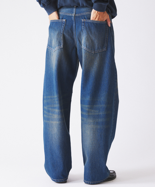 JOURNAL STANDARD relume(ジャーナルスタンダード レリューム)の「スモーキーデニム ワイドパンツ(デニムパンツ・メンズ・クリアブルー/ブラック系その他/コバルトブルー・MEDIUM/LARGE)」の21枚目の写真