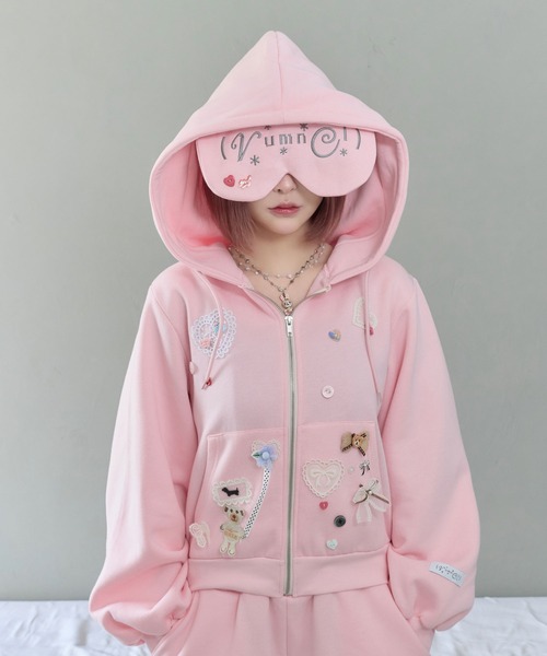 パーカー（ピンク/桃色系・刺繍）ファッション通販 - ZOZOTOWN