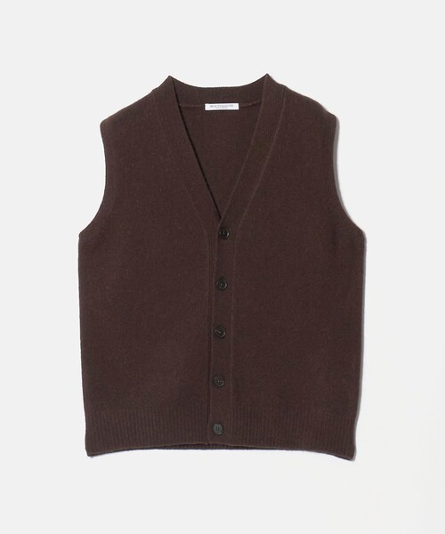 BEAUTY&YOUTH UNITED ARROWS(ビューティーアンドユースユナイテッドアローズ)の「ウールカシミヤブレンド アクア ニットベスト(ニット/セーター・レディース・オフホワイト/ダークグレー/ダークブラウン・FREE)」の6枚目の写真