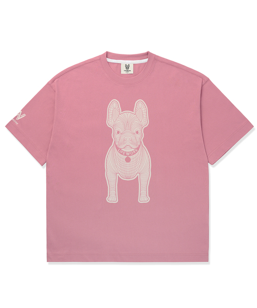 LIFE WORK(ライフワーク)の「共用) シルケットラドックプリント半袖Tシャツ(Tシャツ/カットソー・レディース・ホワイト/ピンク/ダークベージュ/カーキ/グレー/ブラック・X-SMALL/SMALL/MEDIUM/LARGE)」の6枚目の写真