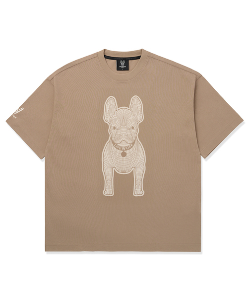 LIFE WORK(ライフワーク)の「共用) シルケットラドックプリント半袖Tシャツ(Tシャツ/カットソー・レディース・ホワイト/ピンク/ダークベージュ/カーキ/グレー/ブラック・X-SMALL/SMALL/MEDIUM/LARGE)」の4枚目の写真