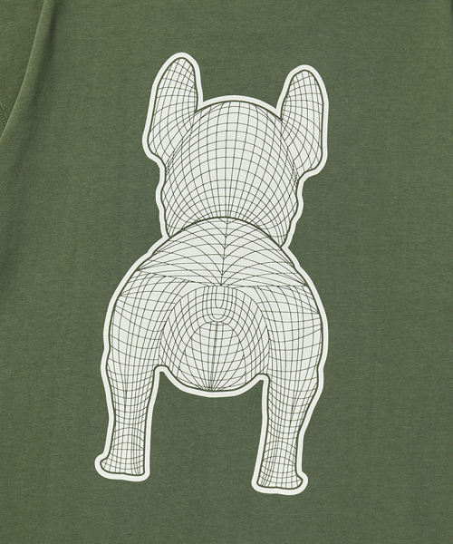 LIFE WORK(ライフワーク)の「共用) シルケットラドックプリント半袖Tシャツ(Tシャツ/カットソー・レディース・ホワイト/ピンク/ダークベージュ/カーキ/グレー/ブラック・X-SMALL/SMALL/MEDIUM/LARGE)」の9枚目の写真