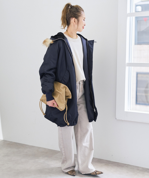 Spick & Span(スピックアンドスパン)の「TICCA / ティッカ モッズコート(モッズコート・レディース・ブラウン系その他/ネイビー・FREE)」の21枚目の写真