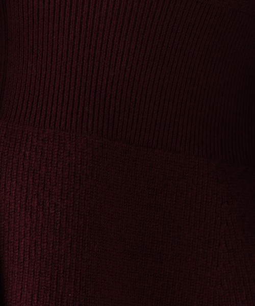 NATURAL BEAUTY BASIC(ナチュラルビューティーベーシック)の「〈WEB限定〉ペプラムフォルムカーディガン(カーディガン/ボレロ・レディース・ブラック/グレー/バーガンディー・FREE)」の6枚目の写真