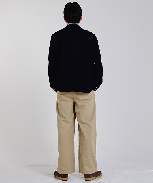 EFFECTEN(エフェクテン)の「mp15504-2tuck wide pants タックワイドパンツ(efsc-06)(その他パンツ・メンズ・ベージュ/ブラック・M/XL/L)」の7枚目の写真